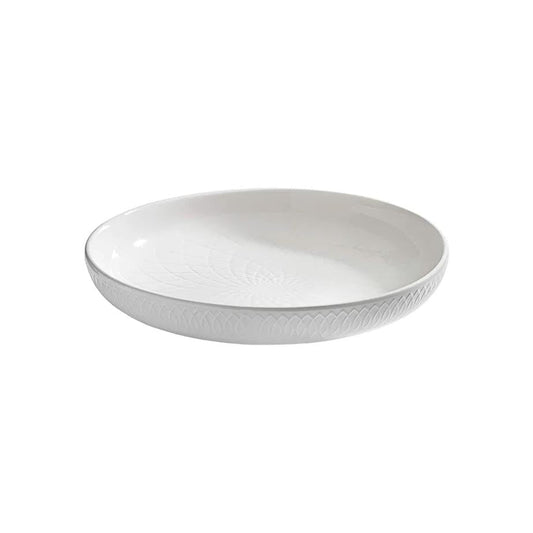 25cm Porcelain Serving Platter - White