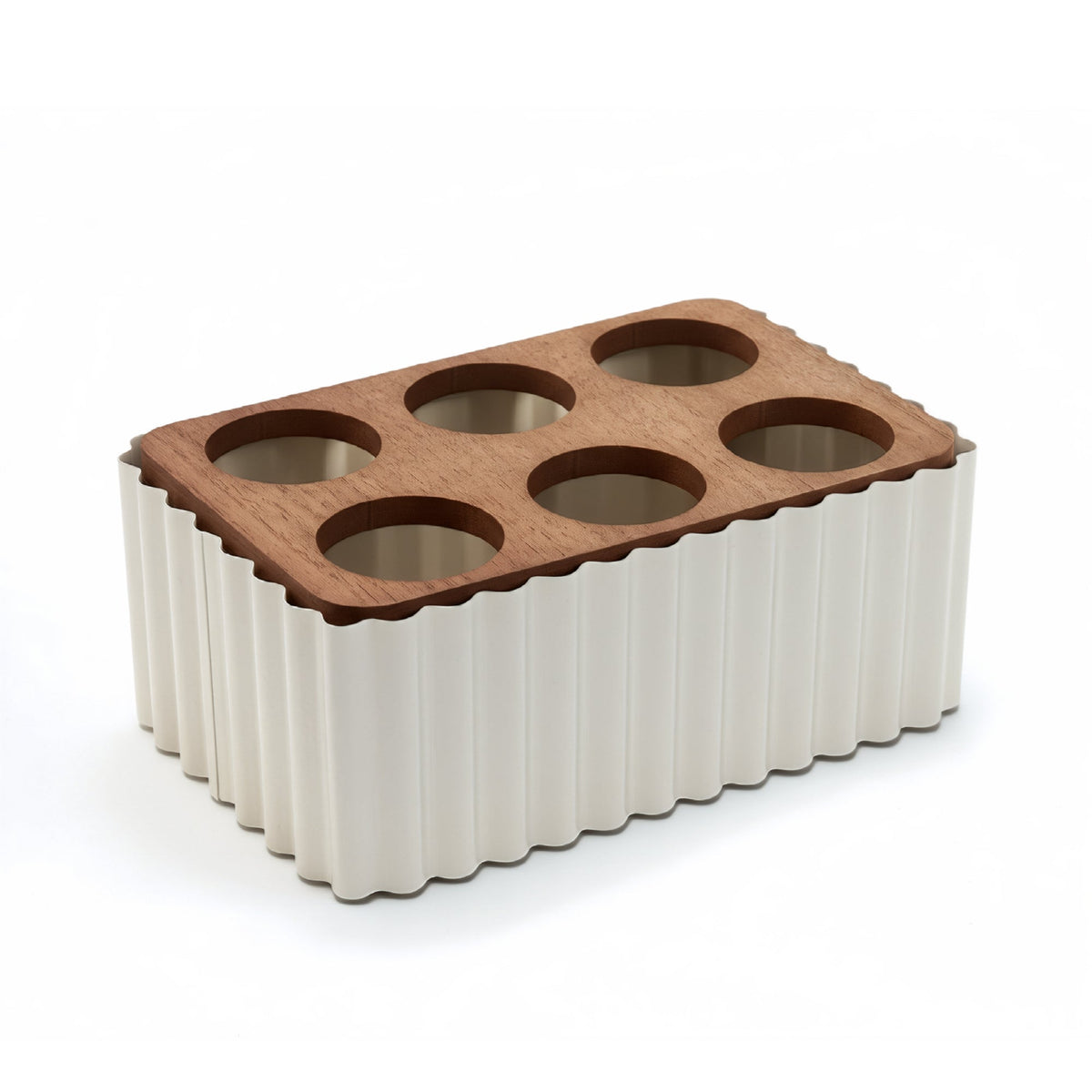 23cm Wooden Dessert Serving Board - Cream