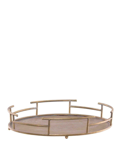 37cm Decorative Serving Tray - Gold