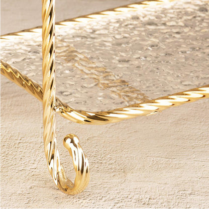 47cm Acrylic Dessert Display Stand - Gold